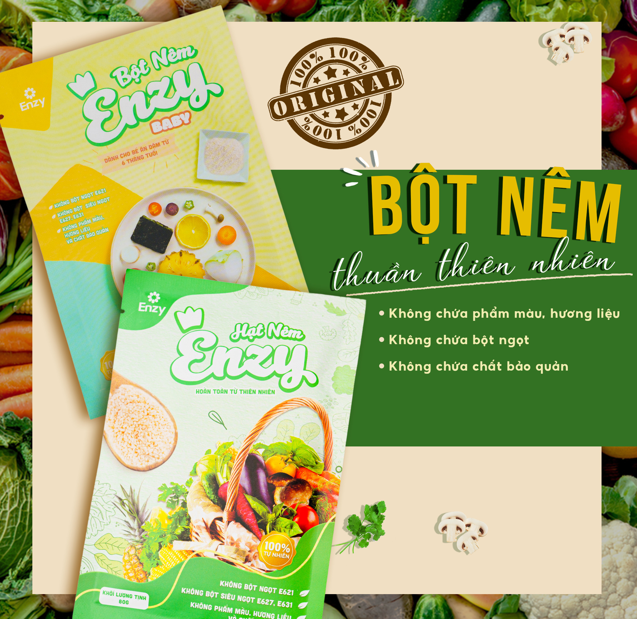 combo 2 chai hạt nêm ăn dặm không bột ngọt enzy cho bé 2