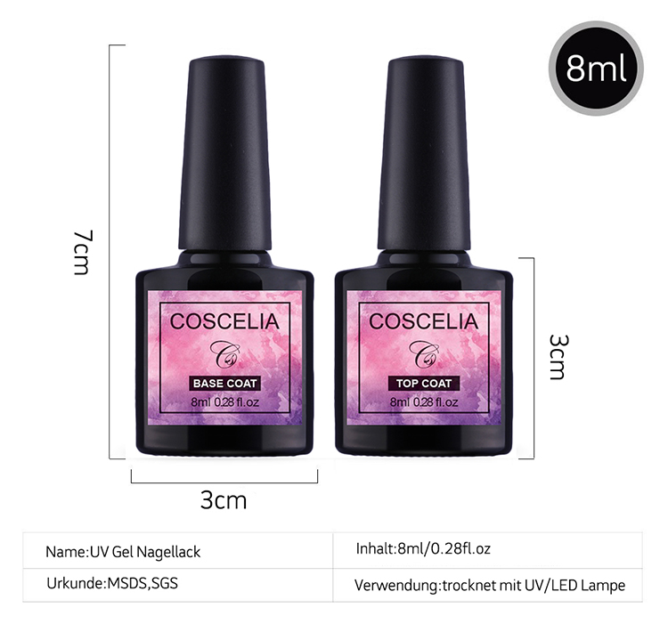 10 Lọ Gel Sơn Móng Coscelia + Máy Sấy Khô Sơn Móng USB LED 36W + Bộ Dụng Cụ Làm Móng