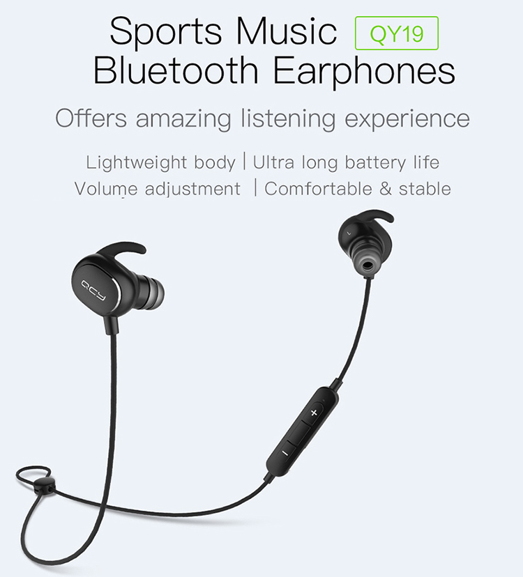 Tai Nghe Bluetooth Tích Hợp Micro Xiaomi QCY QY19 - Hàng Chính Hãng