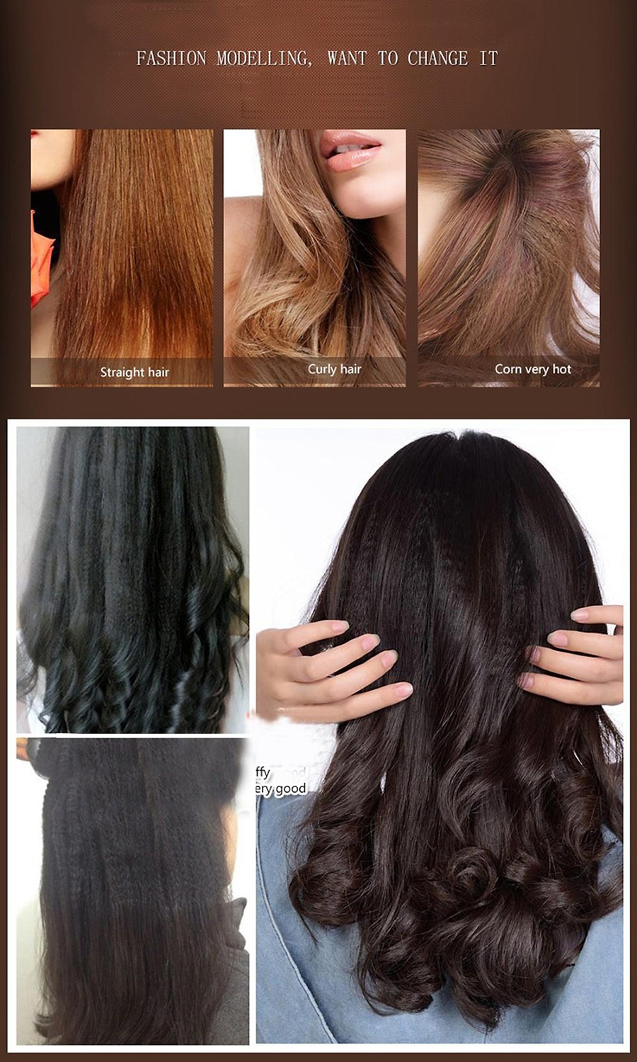 Máy Uốn Duỗi Tóc 3 Trong 1 Minigood DMCTB31