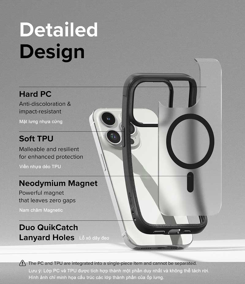 Ốp lưng dành cho iPhone 15 Pro Max/15 Pro/15 Plus/15 RINGKE Fusion Bold Magnetic - Hàng Chính Hãng