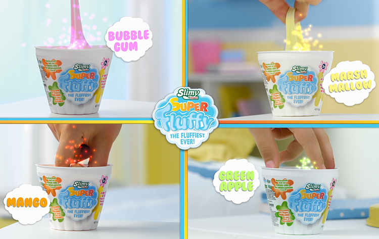 Chất Nhờn Ma Quái Slimy Slime - Fluffy-Vàng