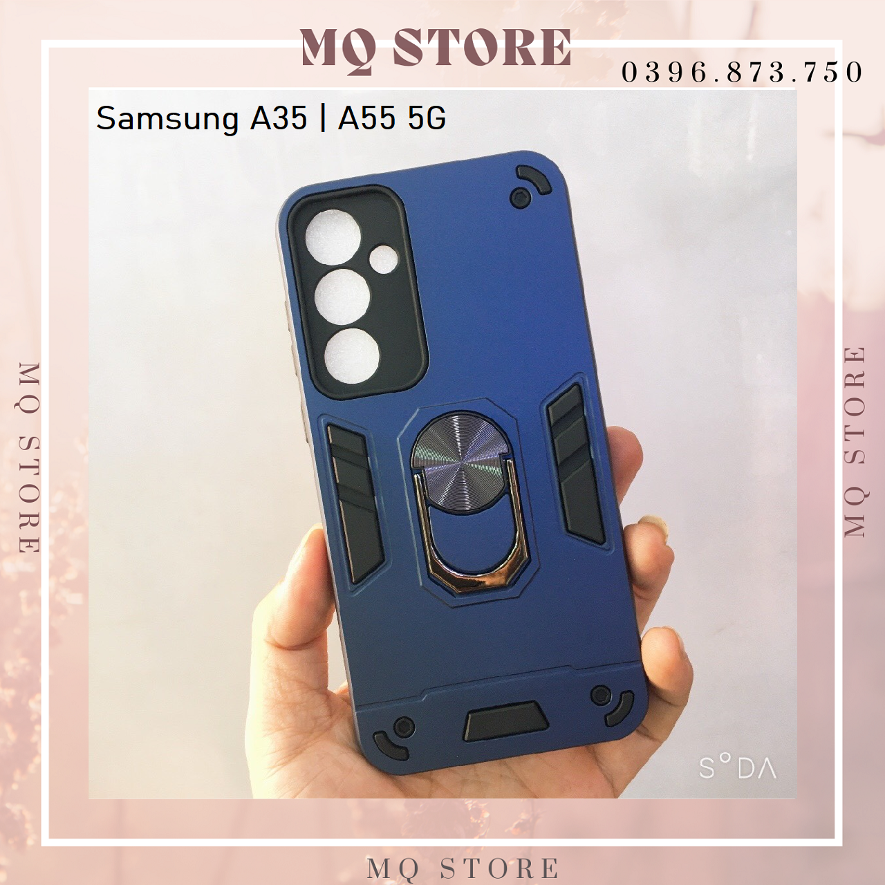 Ốp lưng cho Samsung A35 5G | A55 5G chống sốc kèm giá đỡ, chống va đập ( hàng chính hãng)
