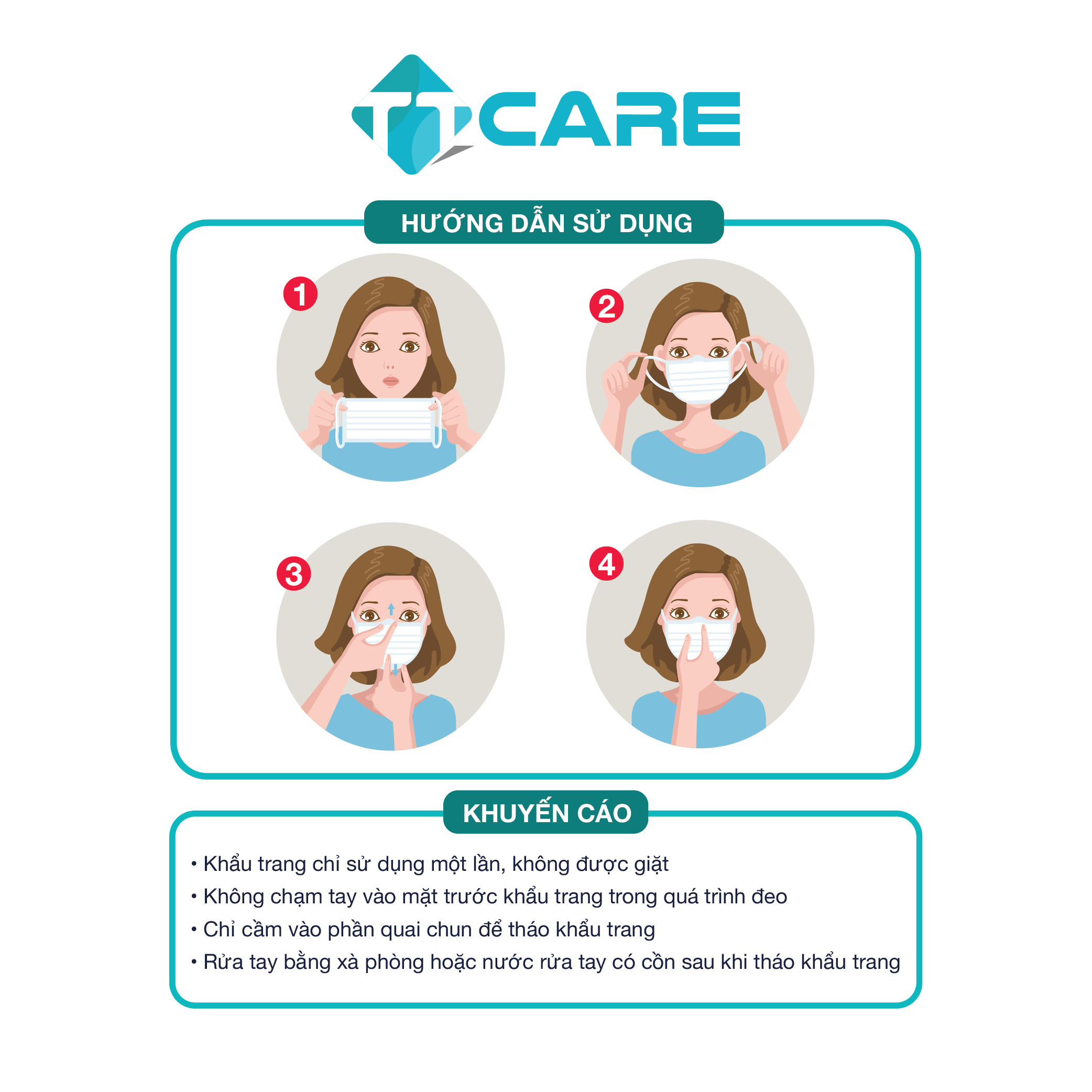 [combo 10 hộp] khẩu trang cho bé 3 lớp ttcare - 5d baby họa tiết dễ thương chất lượng kháng khuẩn quốc tế - 1 hộp 10 cái 5