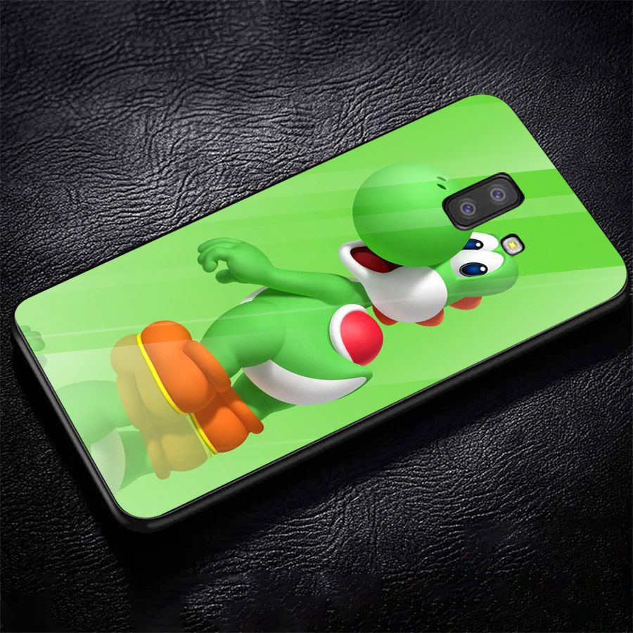Ốp kính cường lực cho điện thoại Samsung Galaxy J6 - super mario MS MARIO002