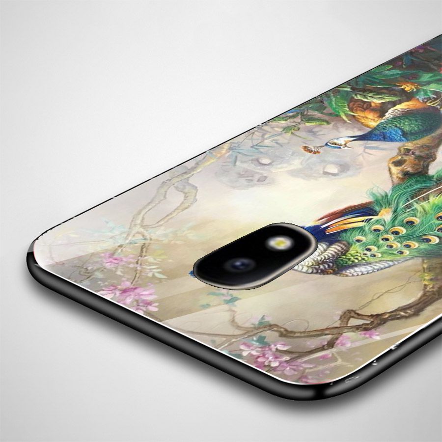 Ốp kính cường lực cho điện thoại Samsung Galaxy J5 - chim công phượng MS CPHUONG032