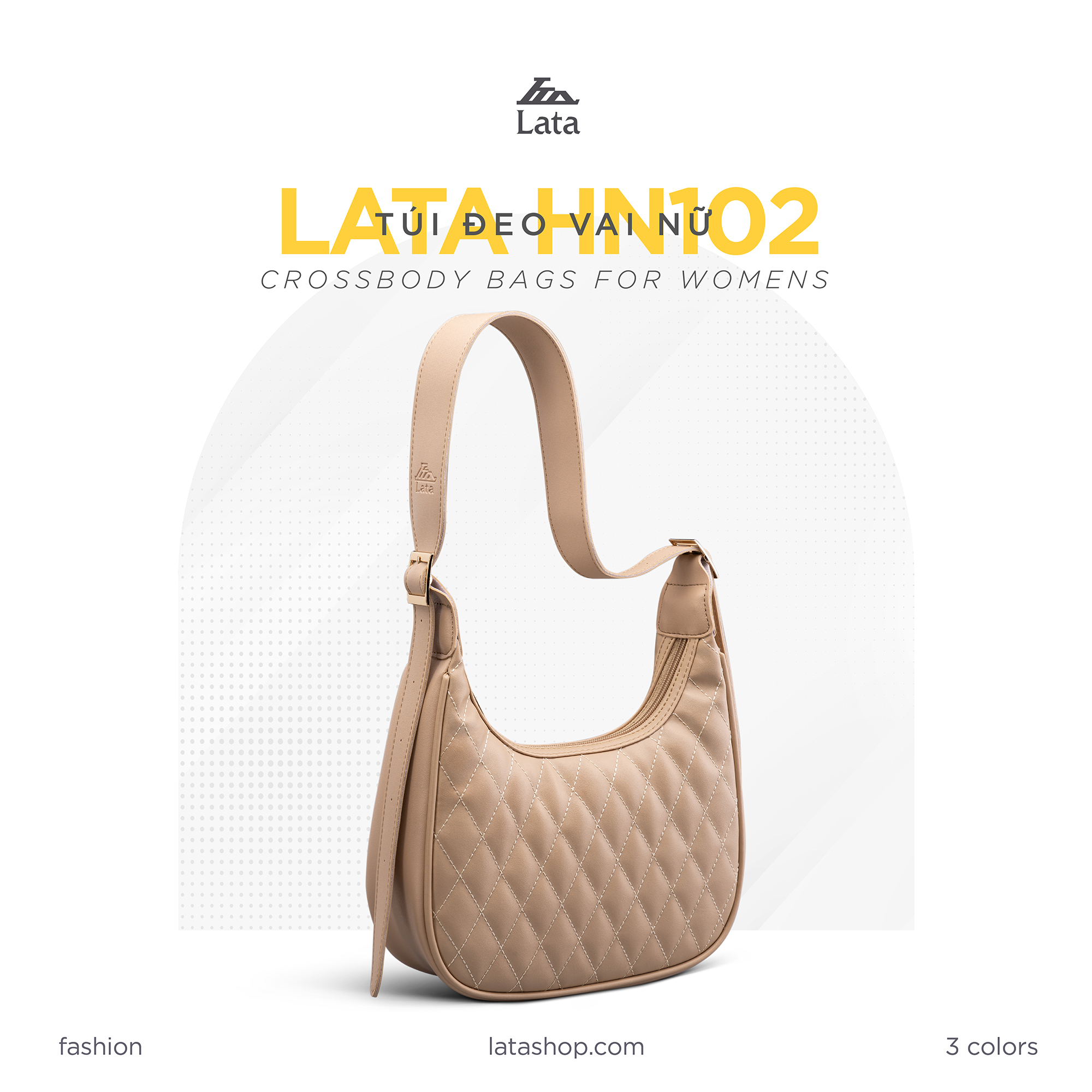 Túi Lata ( Thời trang nữ đi chơi size 27 - Túi đeo chéo da HN102 )