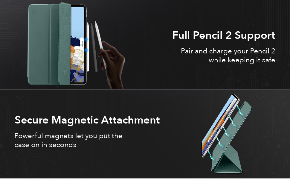 Bao Da Dành Cho iPad Pro 11 inch 2021/ 2022 ESR Rebound Magnetic Slim Case - Hàng Chính Hãng