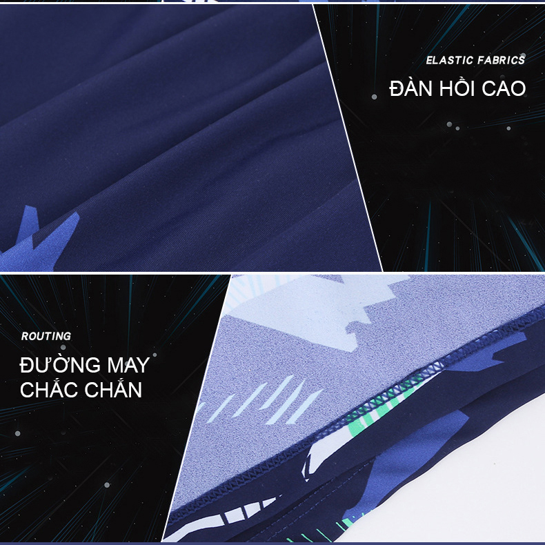 Combo đồ bơi nam giới, set 4,5 chi tiết Quần boxer 2 lớp + Kính bơi anti fog + Mũ + Bịt tai kẹp mũi + Túi đựng, mẫu cao cấp đẹp | BN007