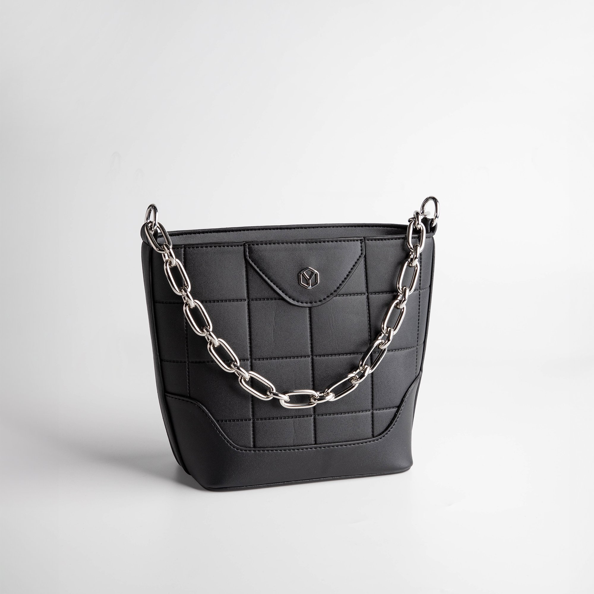 Túi Yuumy ( Thời trang nữ họa tiết hình vuông - Túi đeo chéo da Seasand YN193 )