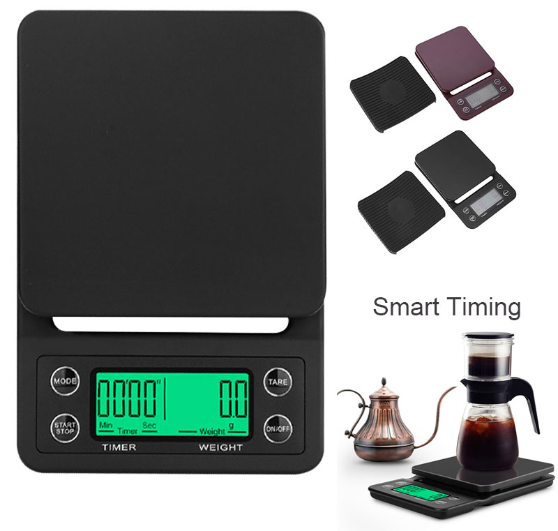 Coffee Scale Digital Scales Accurate 3kg Heat Insulation Pad Home Food Weighing Coffee Scale Digital Scales Accurate 3kg Heat Insulation Pad Home Food Weighing