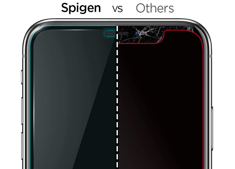 Kính Cường Lực Spigen Full Màn Hình iPhone Xs Max