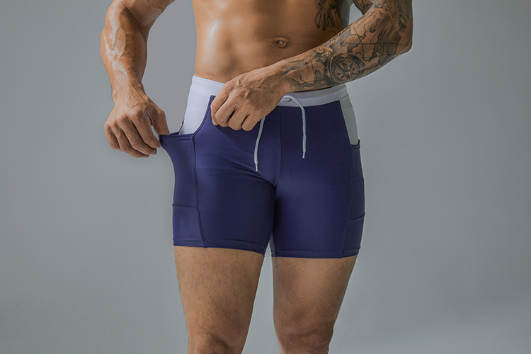 Quần Bơi Nam Boxer Có Túi CLEACCO DEENYT Chất Liệu Nylon Cao Cấp , Chống Thấm , Nhanh Khô Form Fitness Thời Trang (Tặng kèm nón bơi + bịt tai silicon) - Hàng Chính Hãng