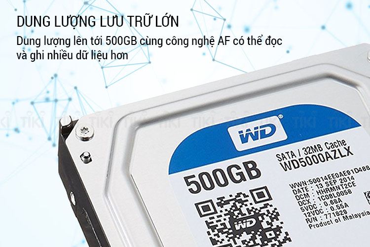 Ổ Cứng HDD WD Blue™ 500GB/32MB/7200rpm/3.5 - WD5000AZLX