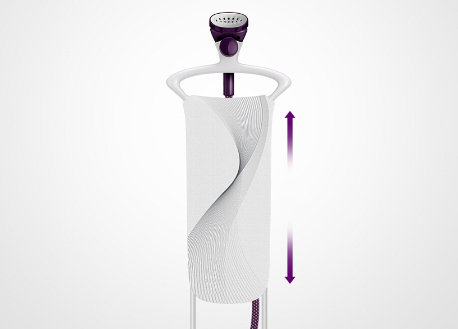 Philips (PHILIPS) steam hanging machine home handheld / hanging iron double pole ironing 5 file with plate suction technology rose gold GC575/68