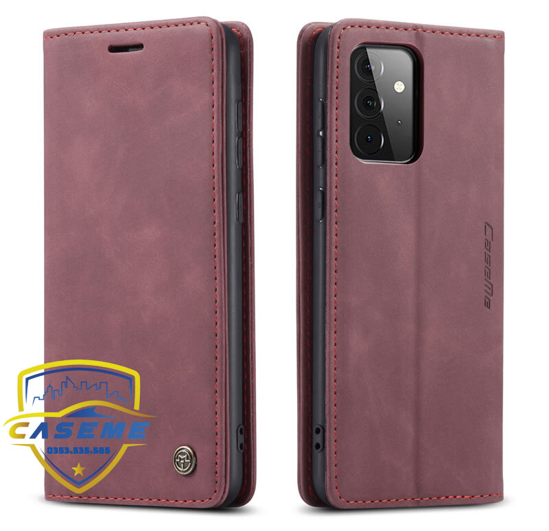 Bao da cao cấp dành cho Samsung A12, Samsung A52, Samsung A52s Samsung A72 dạng ví Caseme - Hàng Nhập Khẩu