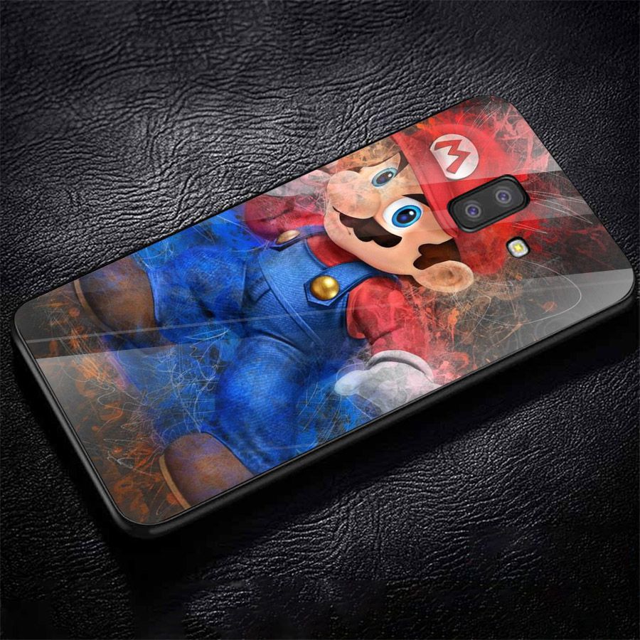 Ốp kính cường lực cho điện thoại Samsung Galaxy J6 - super mario MS MARIO024