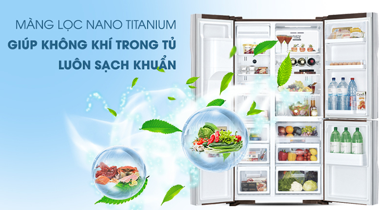 Tủ Lạnh Side By Side Inverter Hitachi R-M700AGPGV4X (584L)