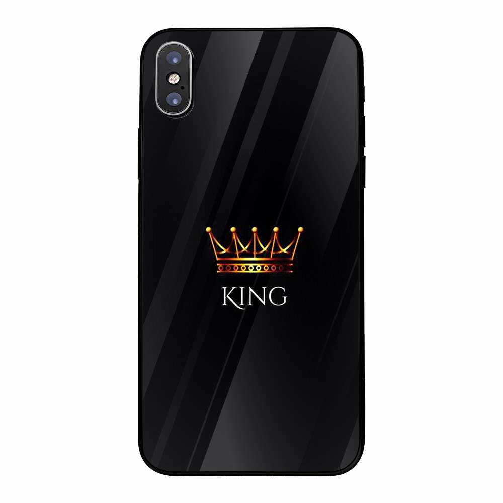 Ốp điện thoại kính cường lực cho máy iPhone X - King MS ACQDA008