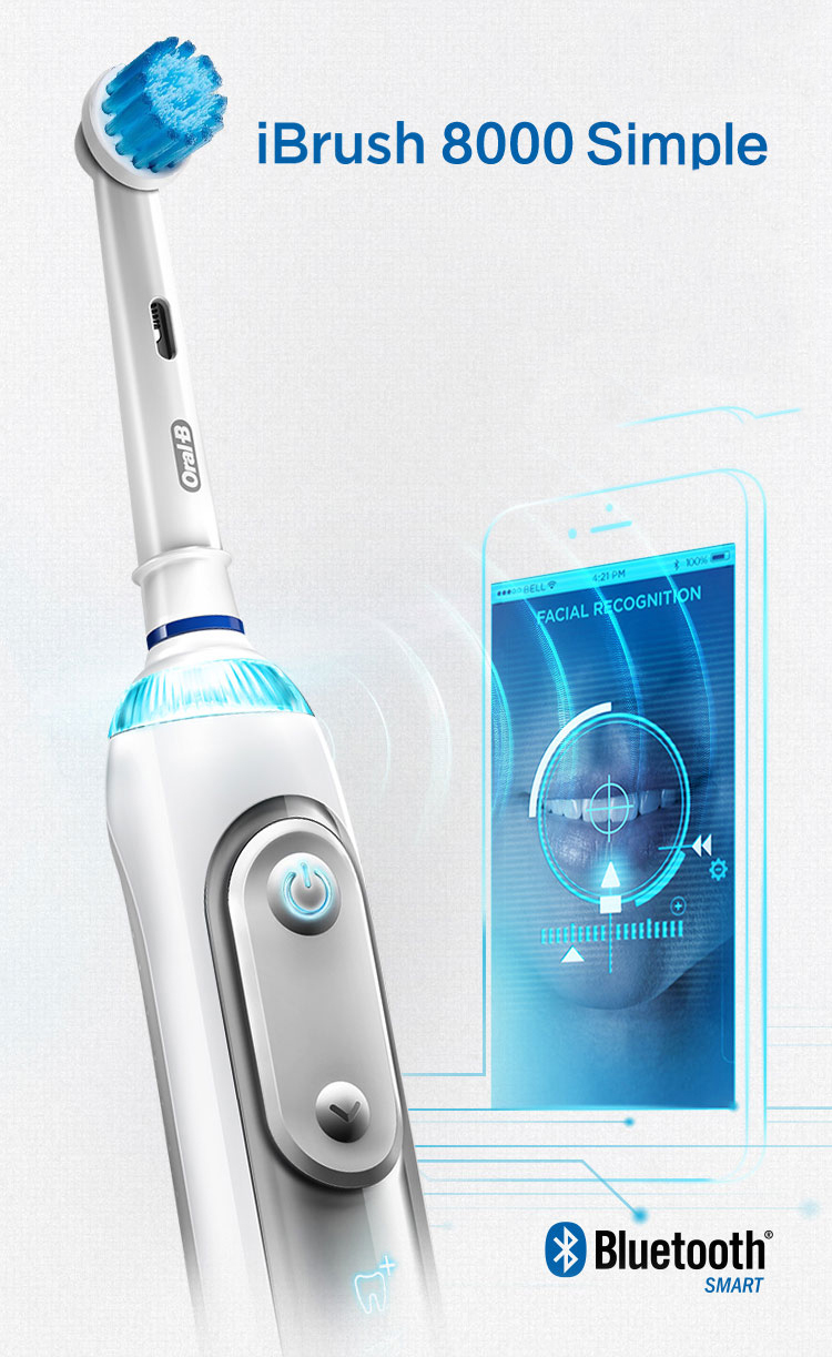 Bàn Chảy Đánh Răng 3D Bằng Điện Nhập Khẩu Từ Đức Oral B IBrush8000