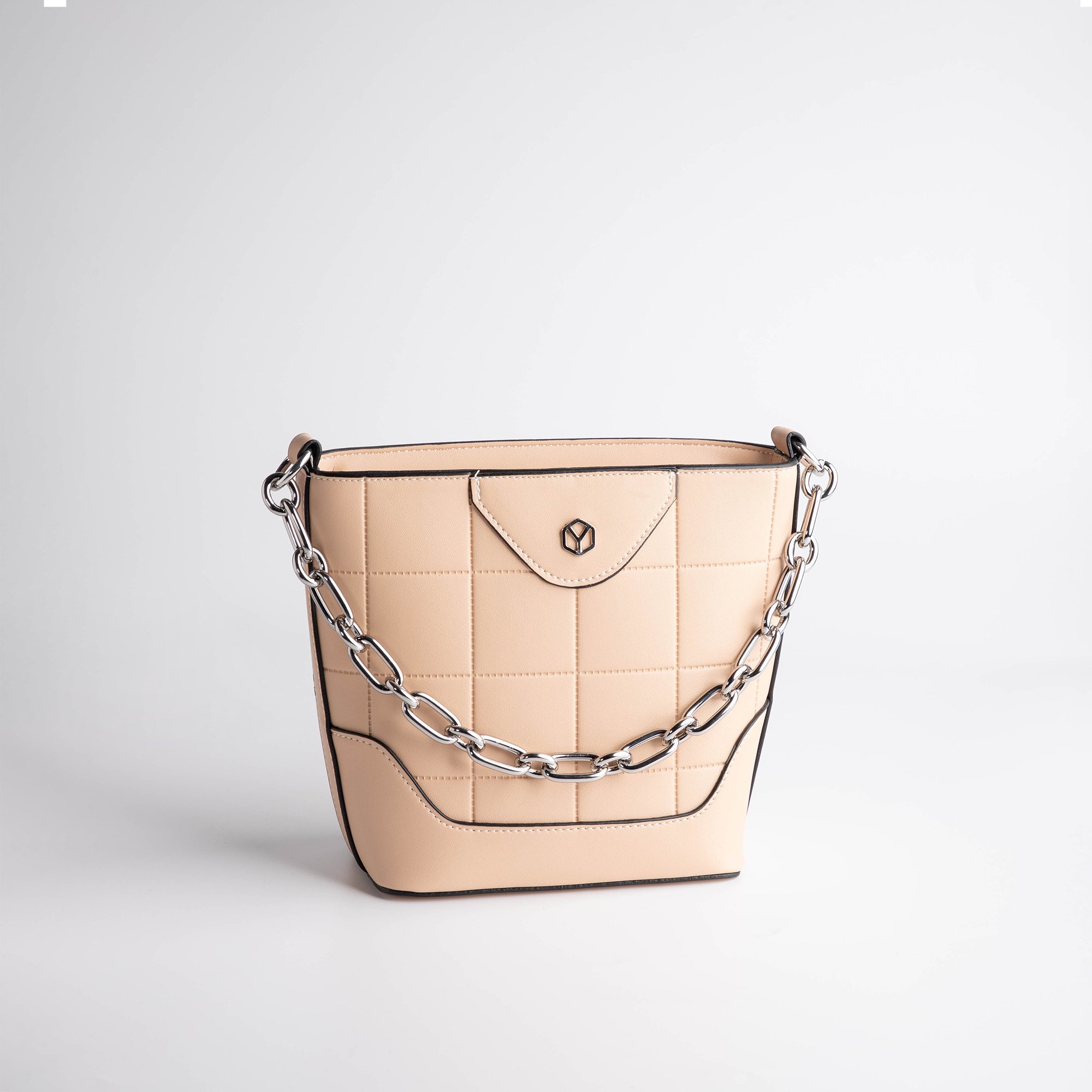 Túi Yuumy ( Thời trang nữ họa tiết hình vuông - Túi đeo chéo da Seasand YN193 )