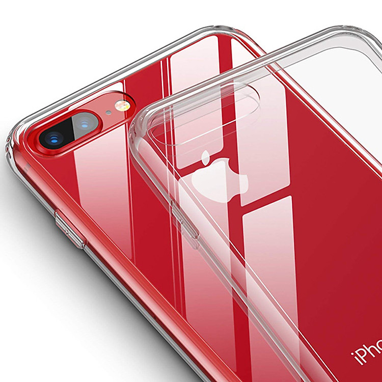 Ốp lưng trong suốt kính cường lực  Cao Cấp cho Iphone 7 Plus / Iphone 8 Plus - Hàng chính hãng