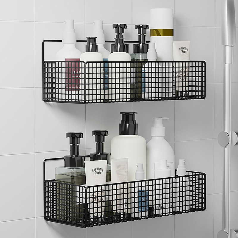 Kệ Lưới Đựng Đồ Nhà Tắm Dán Tường - Kệ Nhà Tắm- Kệ Thép Sơn Tĩnh Điện Không Rỉ Siêu Chắc Tặng Kèm 2 Miếng Dán Siêu Dính - HÀNG CHÍNH HÃNG MINIIN