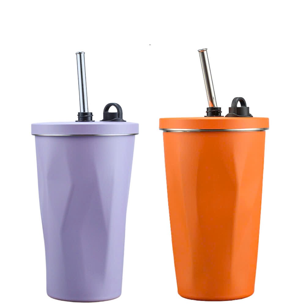 Ly Giữ Nhiệt 600ML inox 304 Thời Trang Sang Trọng Cao Cấp Có Kèm Theo Ống Hút - Hàng chính hãng