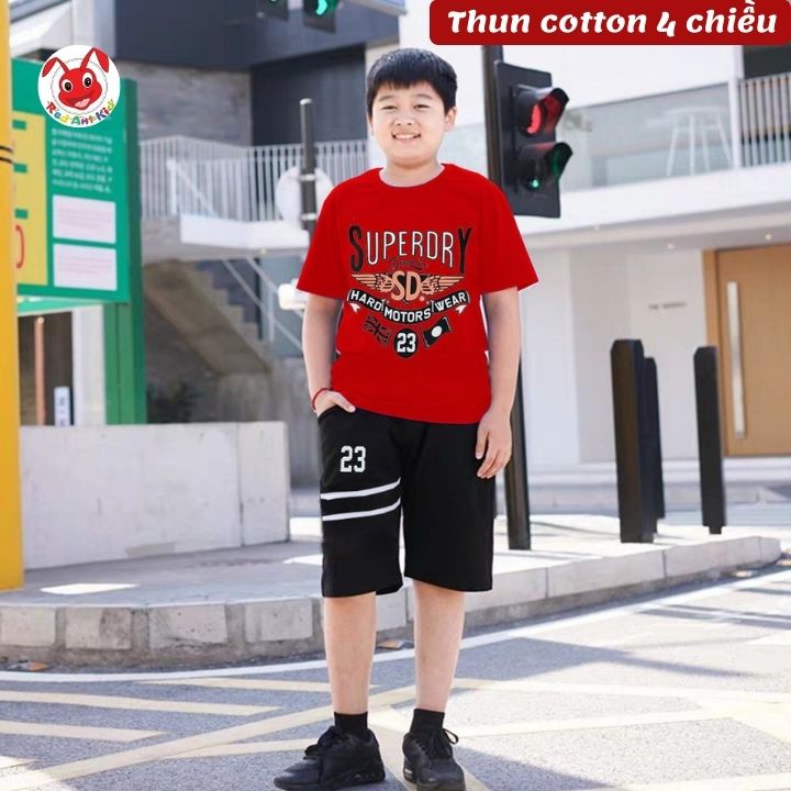 Quần áo trẻ em béo phì bé trai từ 22-58kg - chất thun cotton 4 chiều -Kiến Lửa 2