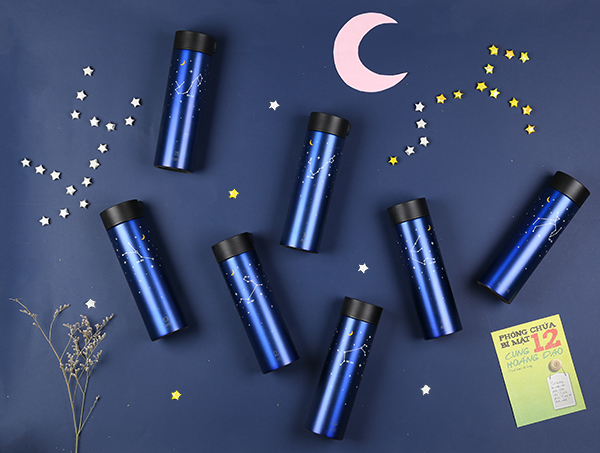 Bình Giữ Nhiệt Horoscope Bảo Bình Lock&Lock LHC4121AQ - Xanh Dương (400ml)