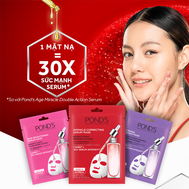 Mặt Nạ Tinh Chất Dưỡng Săn Chắc Pond'S Serum Mask (21ml) - Deal 0Đ