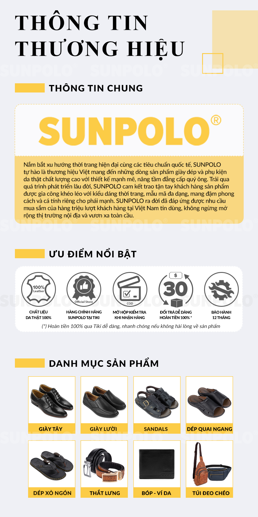 Thông tin thương hiệu SUNPOLO