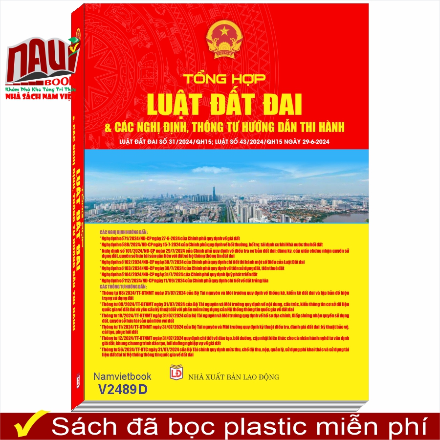 Sách Tổng Hợp Luật Đất Đai 2024 và Các Nghị Định, Thông Tư Hướng Dẫn Thi Hành