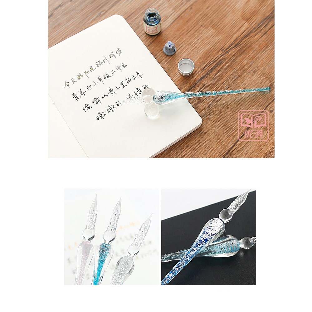 Hộp Quà Tặng Bút Thủy Tinh Chấm Mực