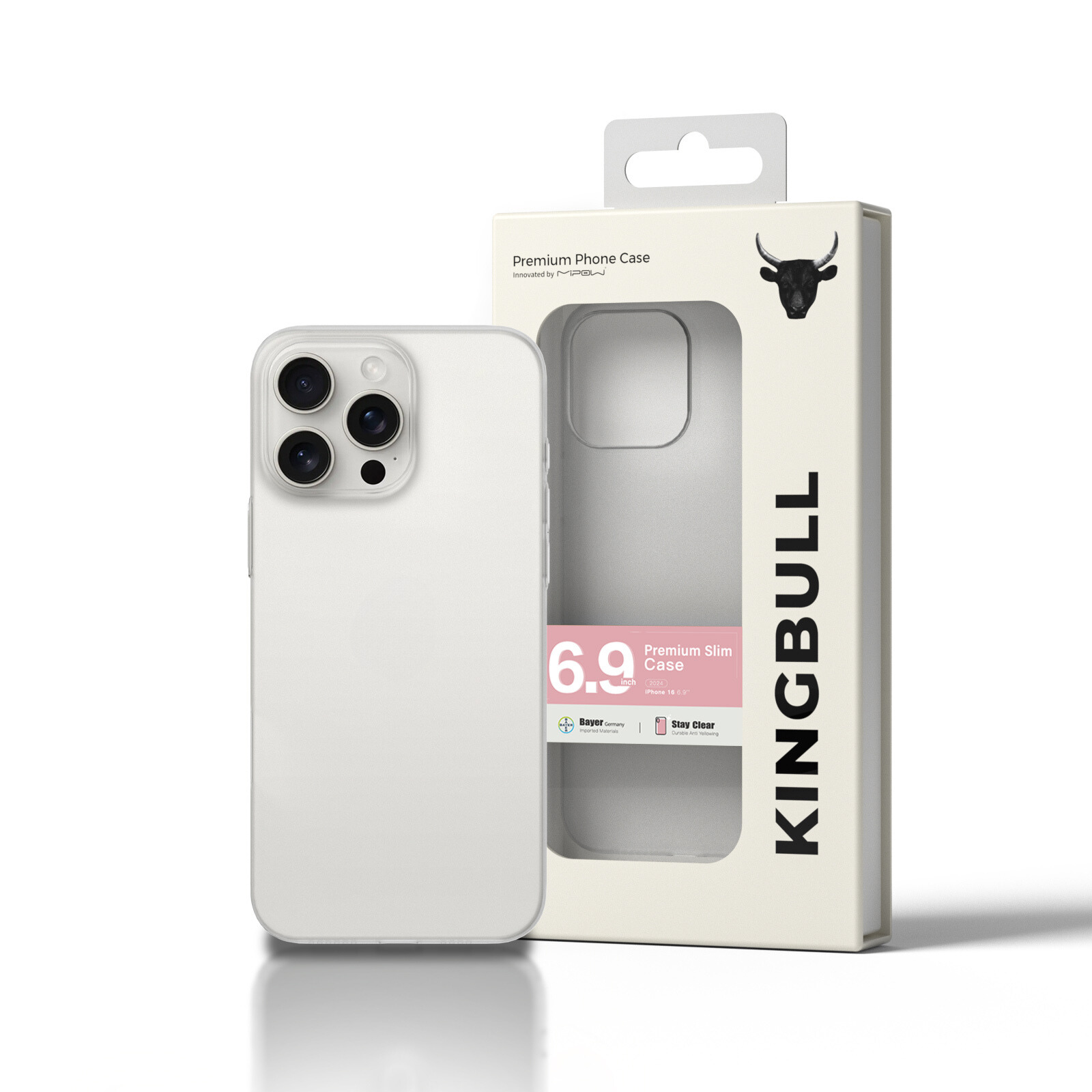 Ốp Lưng Siêu Mỏng Nhám cho iPhone 16 Pro/ 16 Pro Max/ 16/ 16 Plus MIPOW PREMIUM SLIM CASE, chống vân tay_ Hàng chính hãng