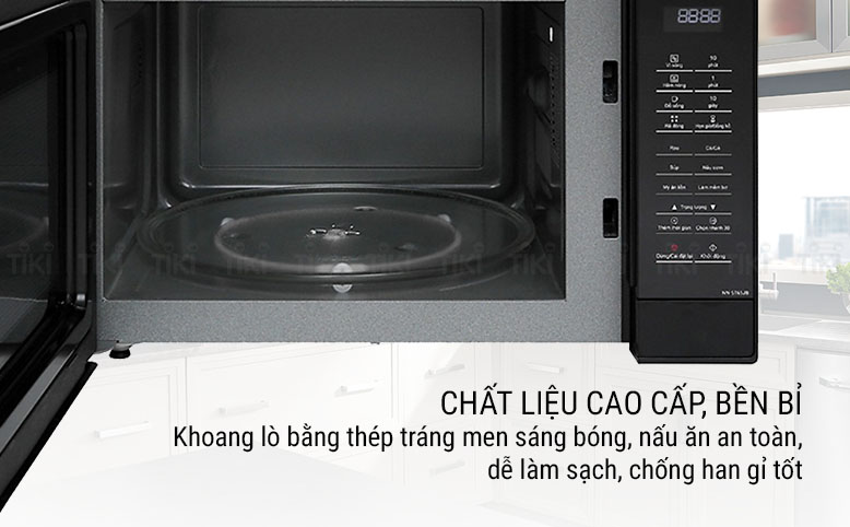 Lò Vi Sóng Điện Tử Có Nướng Panasonic NN-ST65JBYUE (32 Lít) - Hàng Chính Hãng - Đen