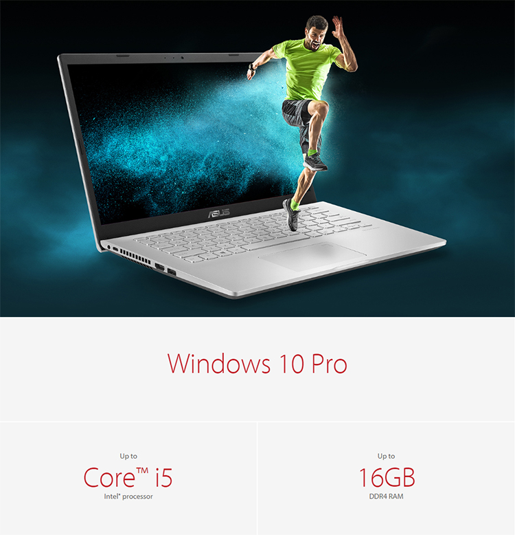 Laptop Asus 14 X409JA-EK312T (Core i3-1005G1/ 4GB DDR4 2400MHz/ 256GB SSD M.2 PCIE/ 14 FHD/ Win10) - Hàng Chính Hãng