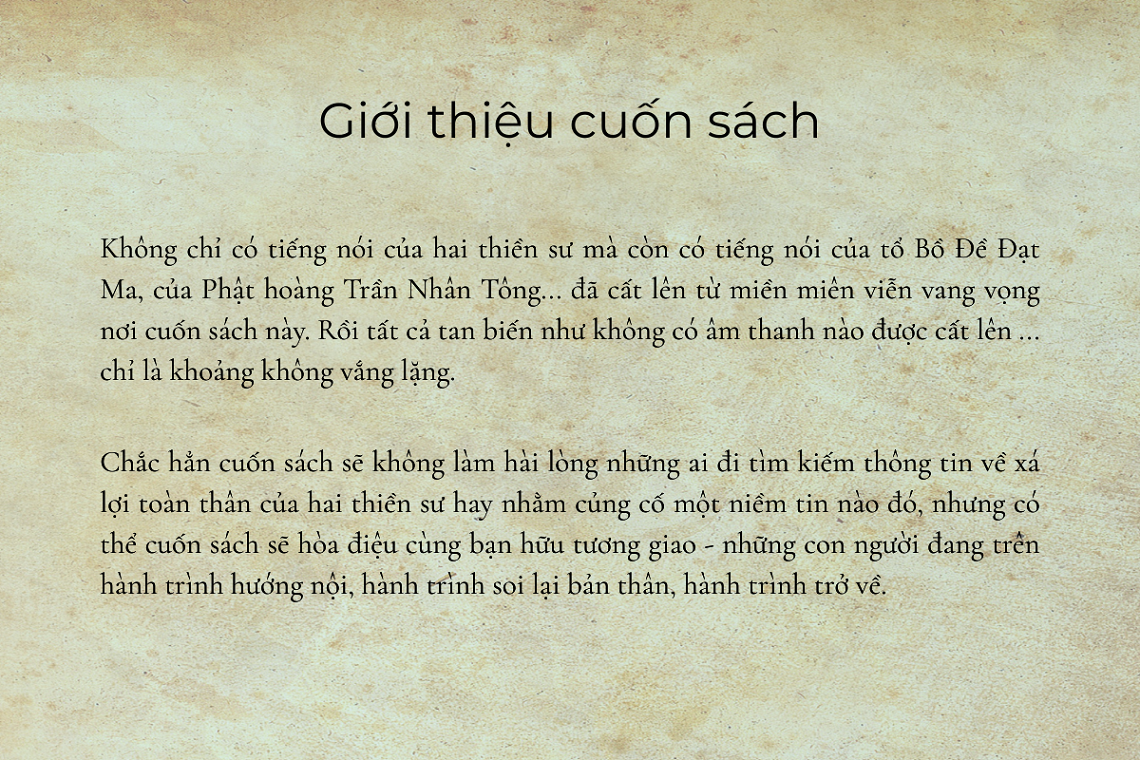 Xá Lợi Toàn Thân - Bài Pháp Vô Ngôn