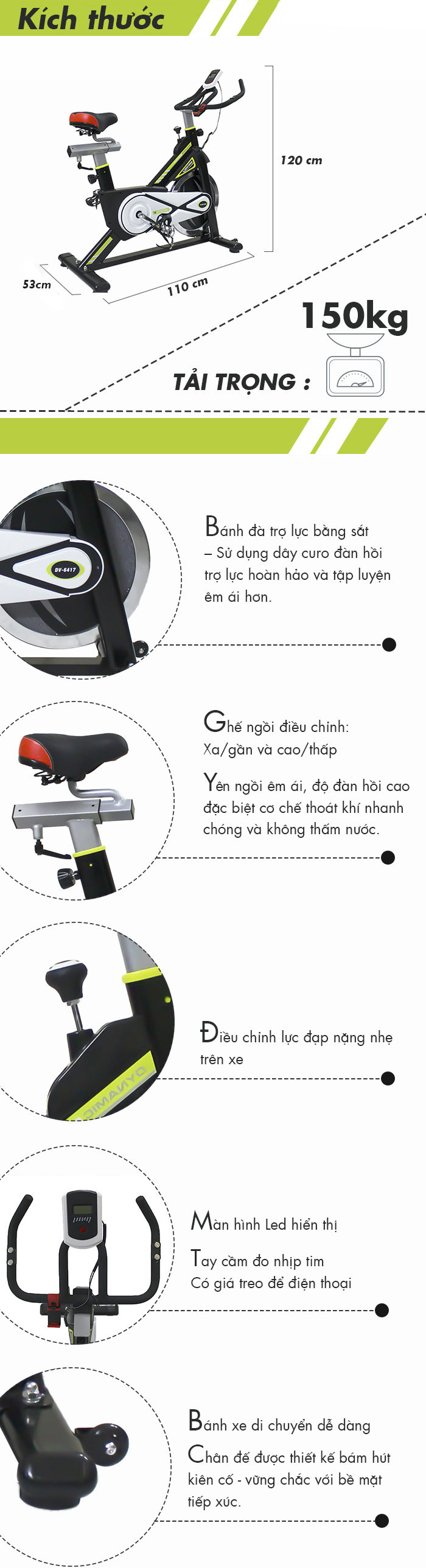 Xe đạp tập thể dục DV-6417