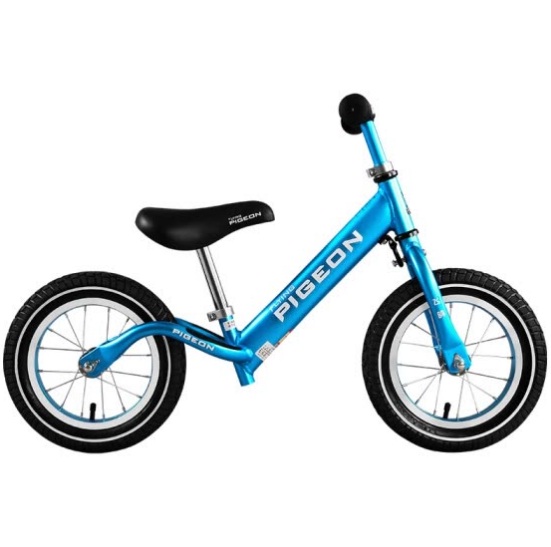 Flying Pigeon (PIGEON) Children's Balance Car Bicycle 1-3-6 Years Sliding Cars Children Men and Women Baby Kids Sliding Two Wheels No Footing Aluminum Bicycle Spoke Wheel Ice Blue