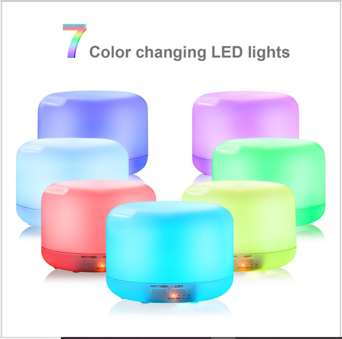 Máy Khuếch Tán Tinh Dầu Hình Trụ Trắng 300Ml Lorganic Fx2030 + Tinh Dầu Sả Chanh Lgn0279 (10ml)