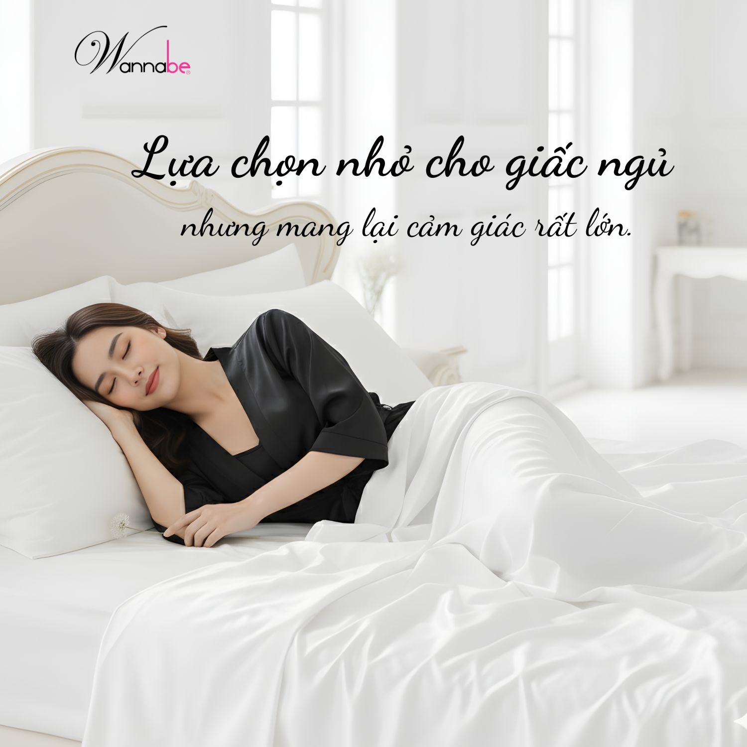 Áo choàng ngủ WANNABE KI010 áo khoác ngủ kimono dạng cơ bản trơn đơn giản dễ mặc sang trọng