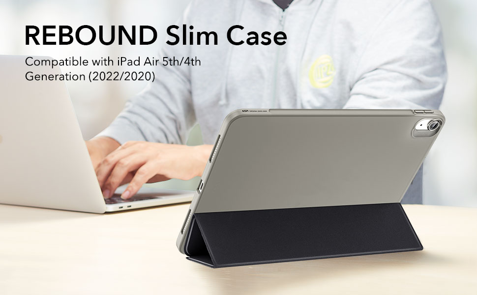Bao da dành cho iPad Air 5 2022 10.9 Inch ESR Rebound Slim Smart Case - Hàng Chính Hãng