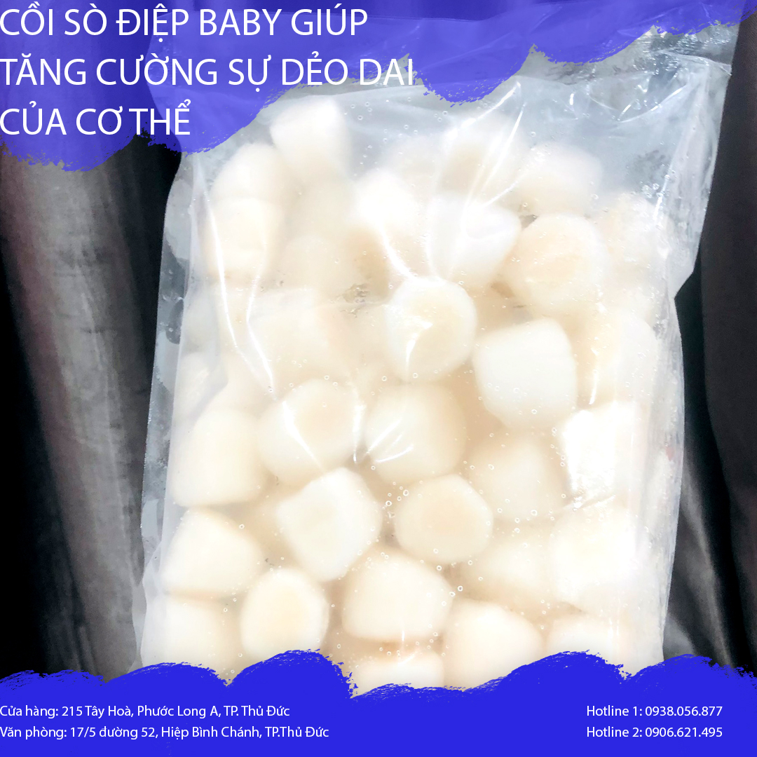 Còi sò điệp baby ( size 80-100 còi)- 1kg
