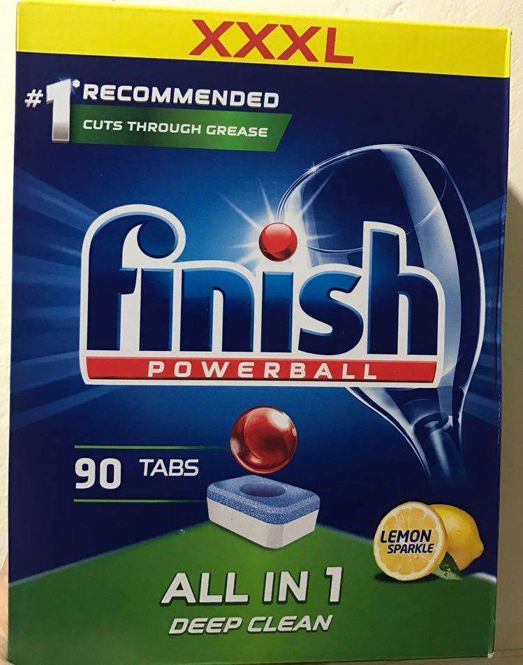 Combo viên rửa chén bát finish all in 1 hộp 90 viên + muối rửa ly finish 1,5kg + nước làm bóng finish 1150ml 2