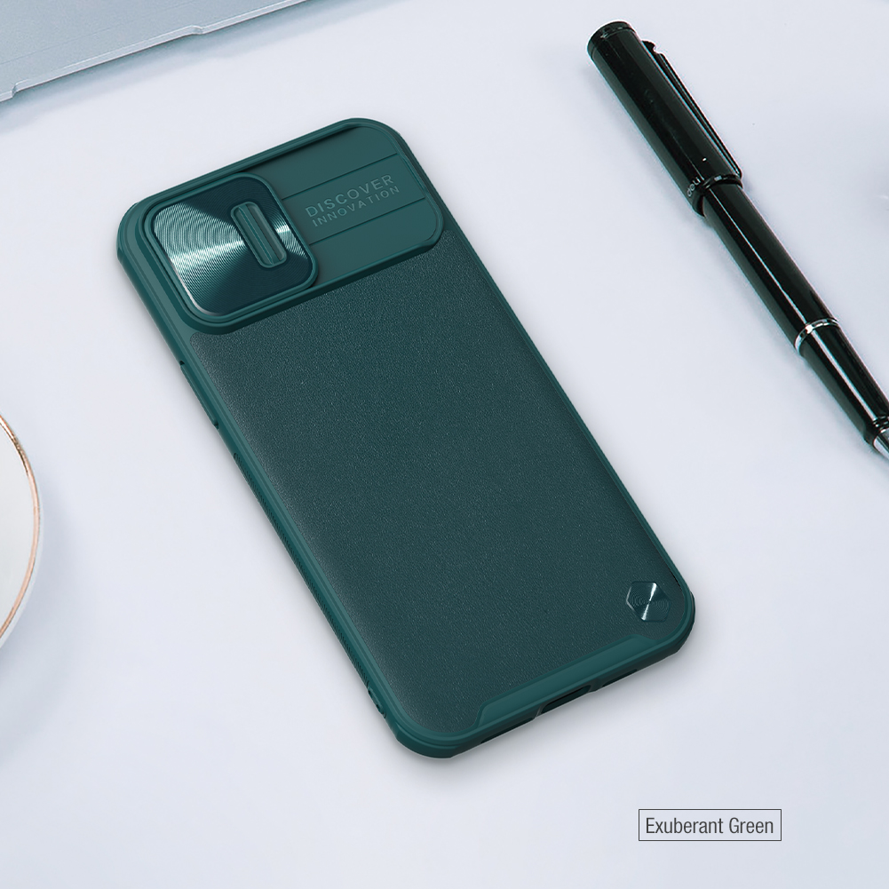 Ốp Nillkin bảo vệ Camera cho iPhone 13 / 13 Pro / 13 Pro Max Nillkin CamShield Leather Case nắp đậy bảo vệ Camera - Hàng Nhập Khẩu
