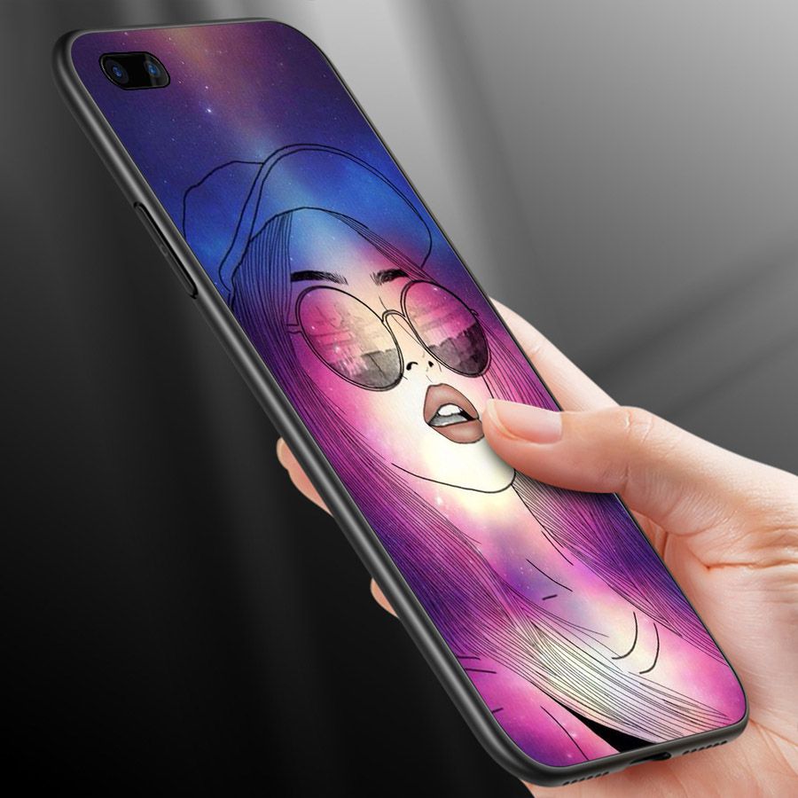 Ốp lưng cứng viền dẻo dành cho điện thoại Oppo A5/A3s - R11 - Phía sau một cô gái MS PS1CG015