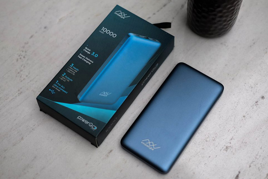 Pin Sạc Dự Phòng Innostyle Powergo Pro 10000MAH (PD 18W + QC3.0 18W) Dark  Blue - Hàng Chính Hãng | Tiki