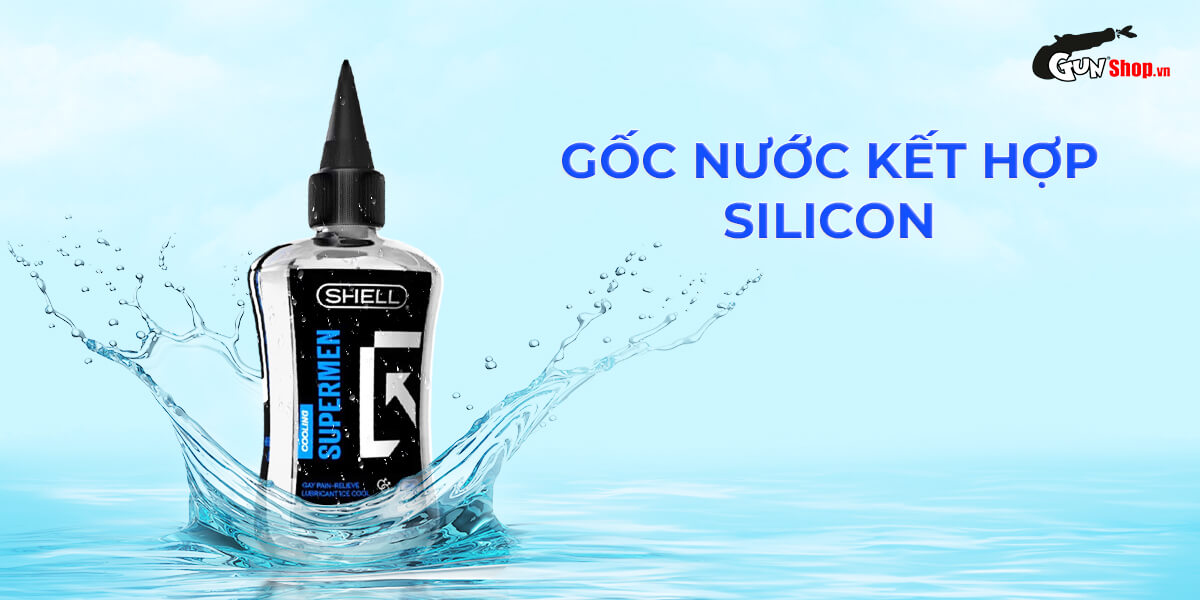 [Chai 90ml] Gel bôi trơn hậu môn mát lạnh - Shell Supermen Cooling