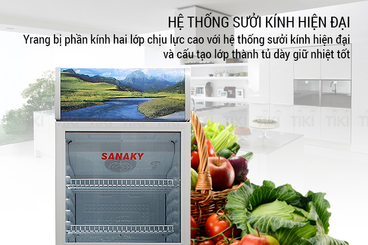 Tủ Mát Sanaky VH-218W3 (180L) - Hàng Chính Hãng